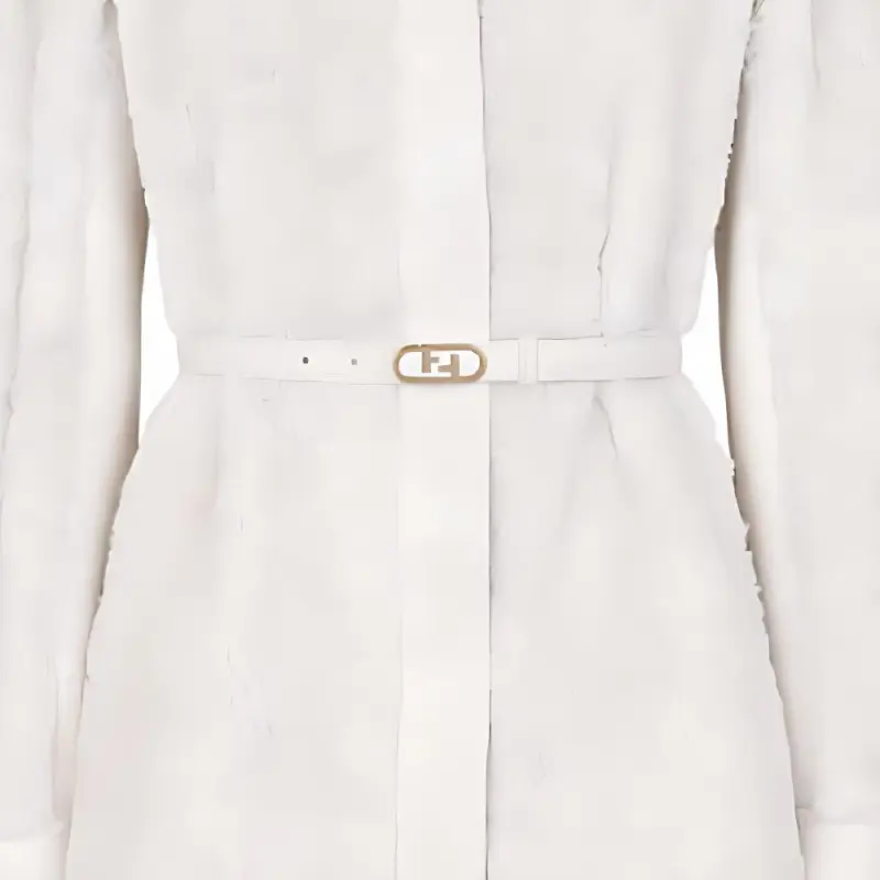 FENDI SS22 Leather Jacket Women's White-4