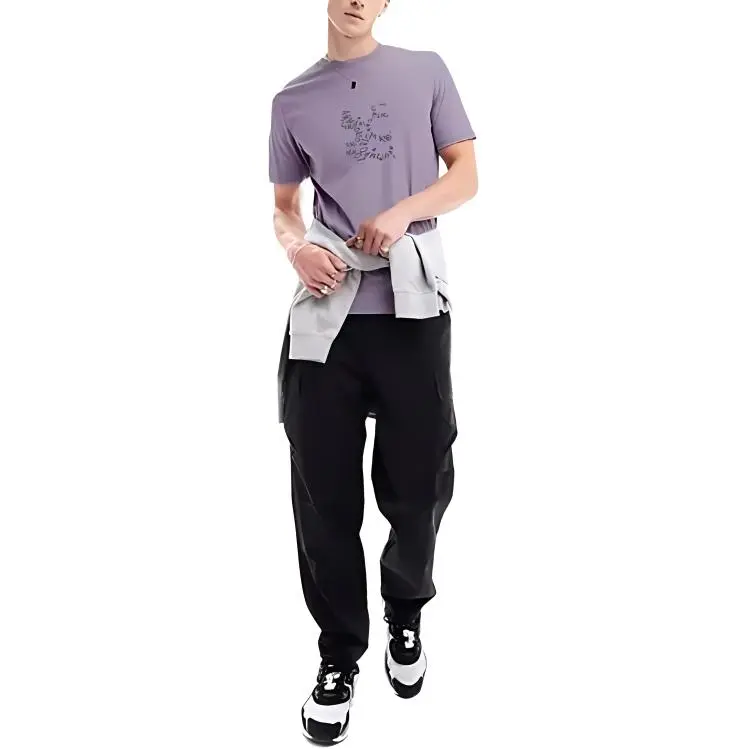 EMPORIO ARMANI SS24 T Shirt Men's Purple-2