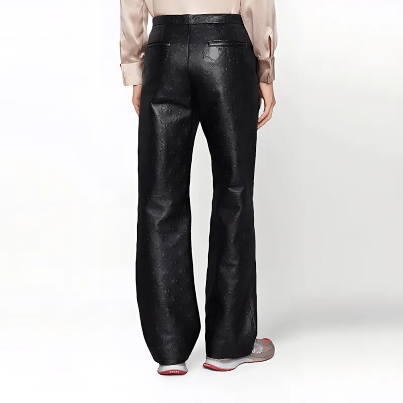 GUCCI Gg Leather Pant-2