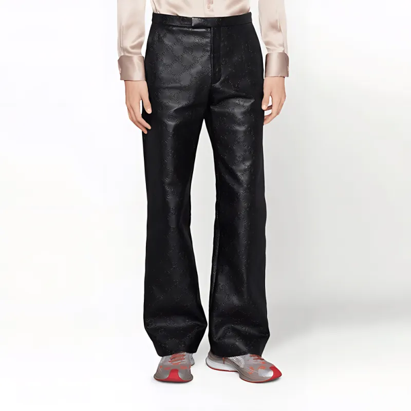 GUCCI Gg Leather Pant-1