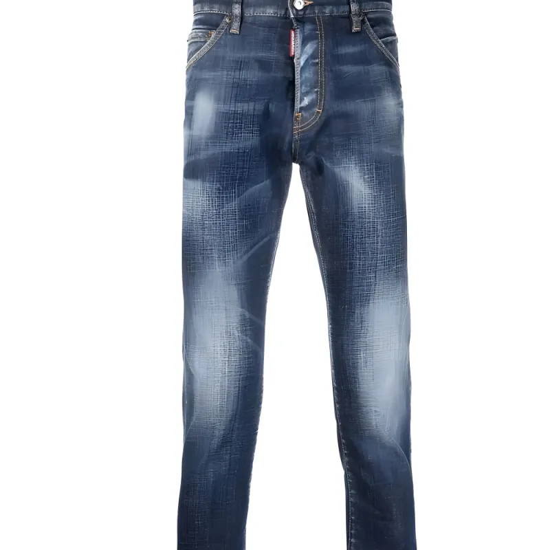DSQUARED 2 Bleached Effect Distressed Skinny Jeans-4