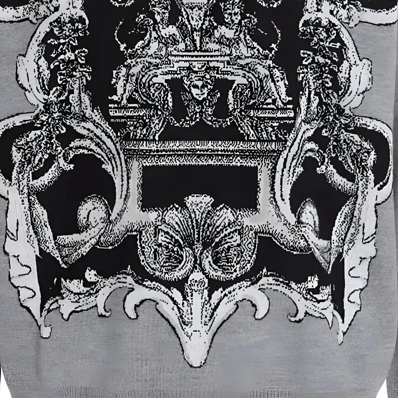 VERSACE Sweatshirts Men Gray-4