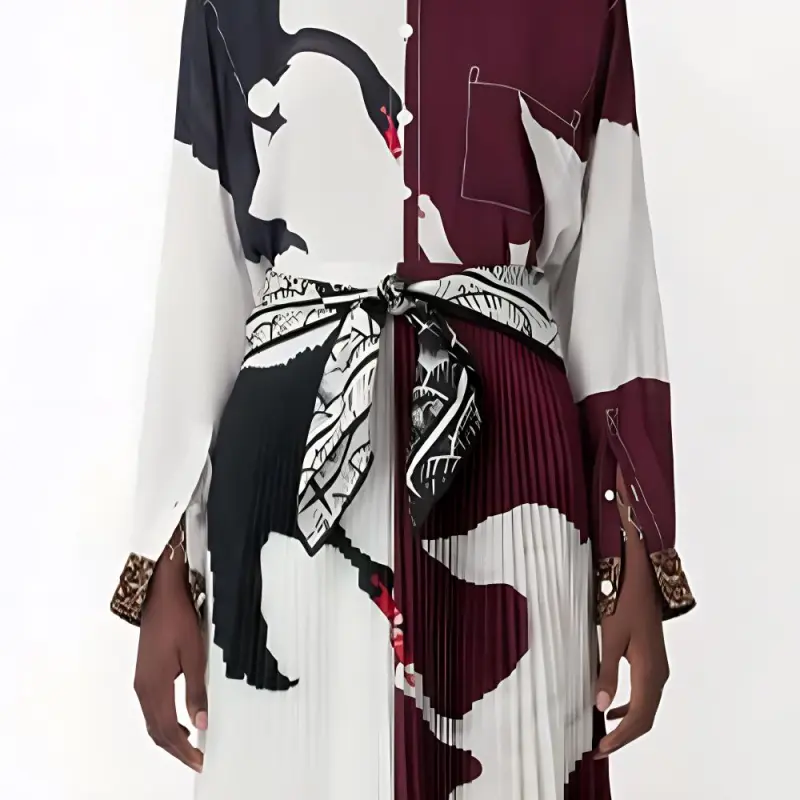 Burberry FW21 Casual Long Skirts Women's Multicolor-5