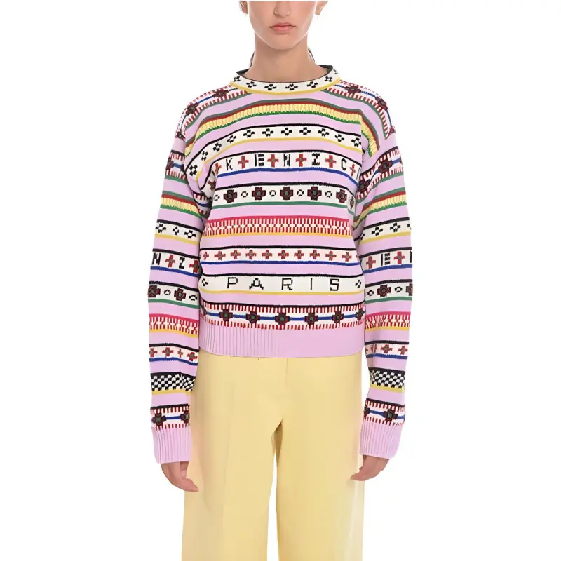 KENZO Intarsia knit Logo Jumper-3