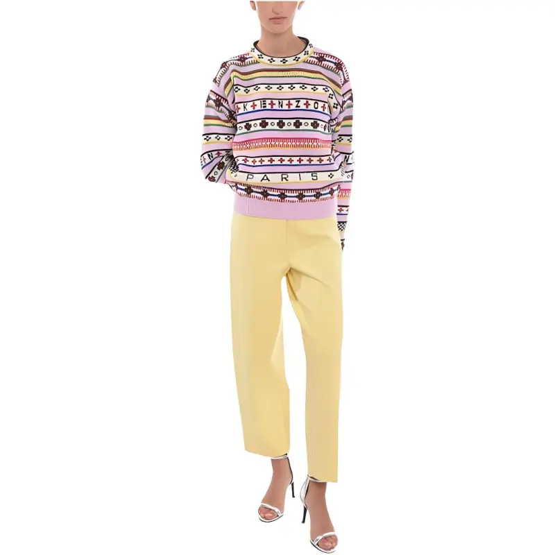 KENZO Intarsia knit Logo Jumper-2
