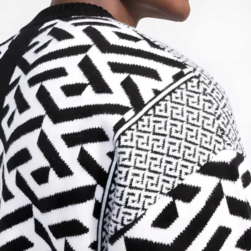 VERSACE Sweaters Men Black-4