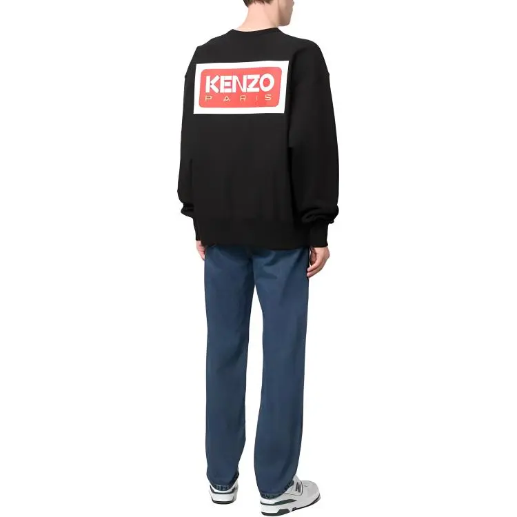 KENZO Logo Patch Crewneck Sweatshirt-3
