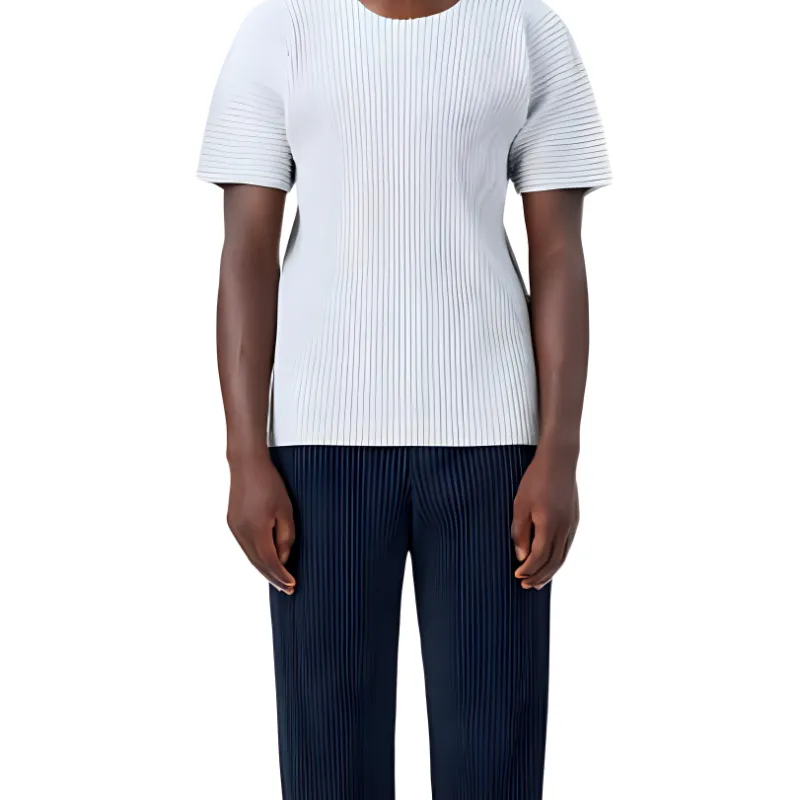 ISSEY MIYAKE T Shirts Men Light Gray-3