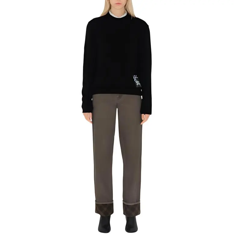 Burberry Sweaters Women's Black-1