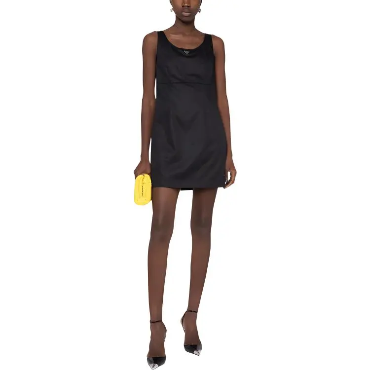 PRADA SS23 Sleeveless Dress Women's Black-1