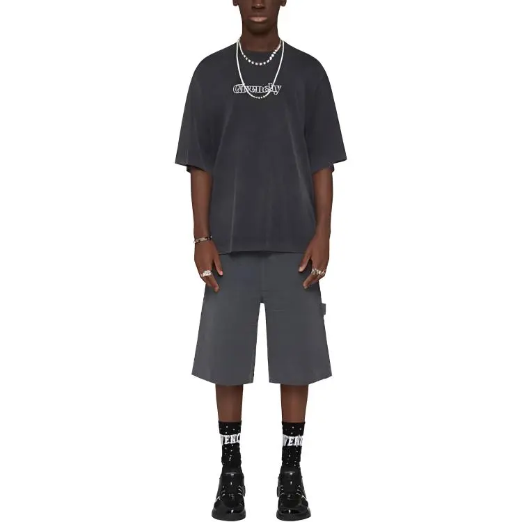 Givenchy Logo embroidered Cotton T shirt-1
