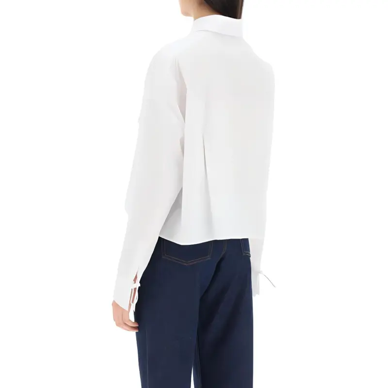 FENDI Crop Tops Women's White-2