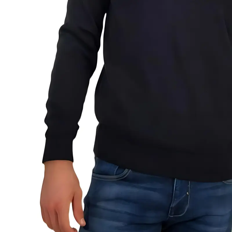 HUGO BOSS Zipped Neck Knitted Jumper-5