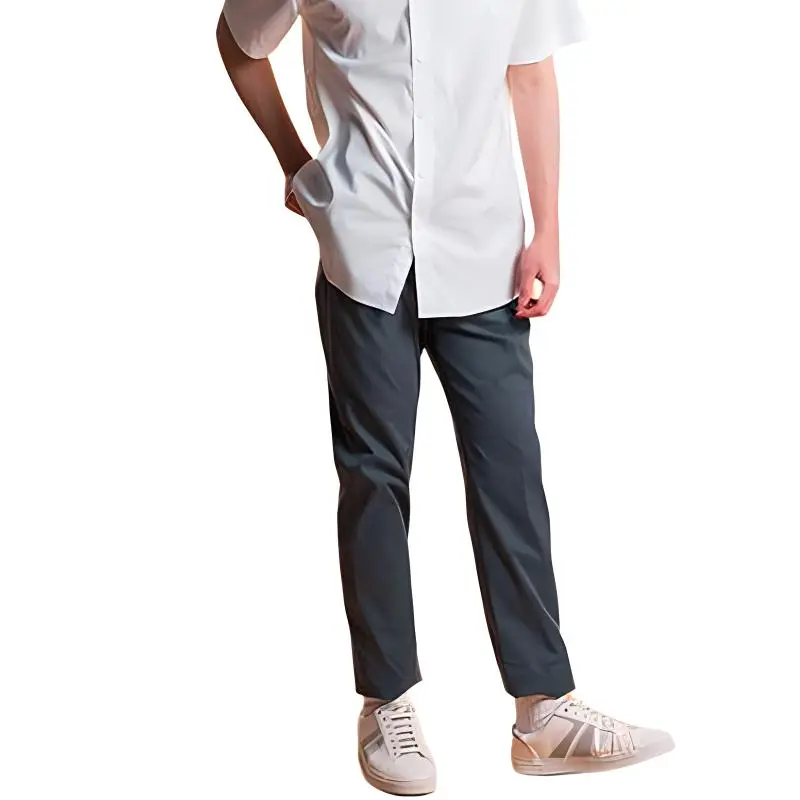 Zzegna SS23 Casual Pants Men's Gray-2