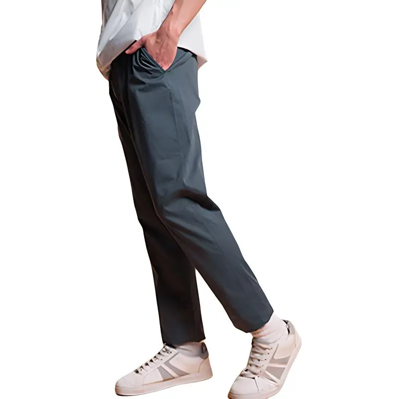 Zzegna SS23 Casual Pants Men's Gray-4