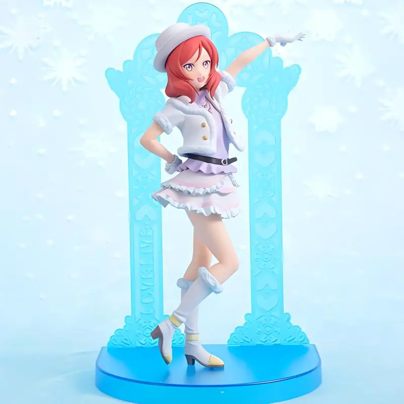 SEGA Shinomiya Maki Sega Super Love Live! Maki Nishikino Snow Halation 20cm Bonus Gifts-0