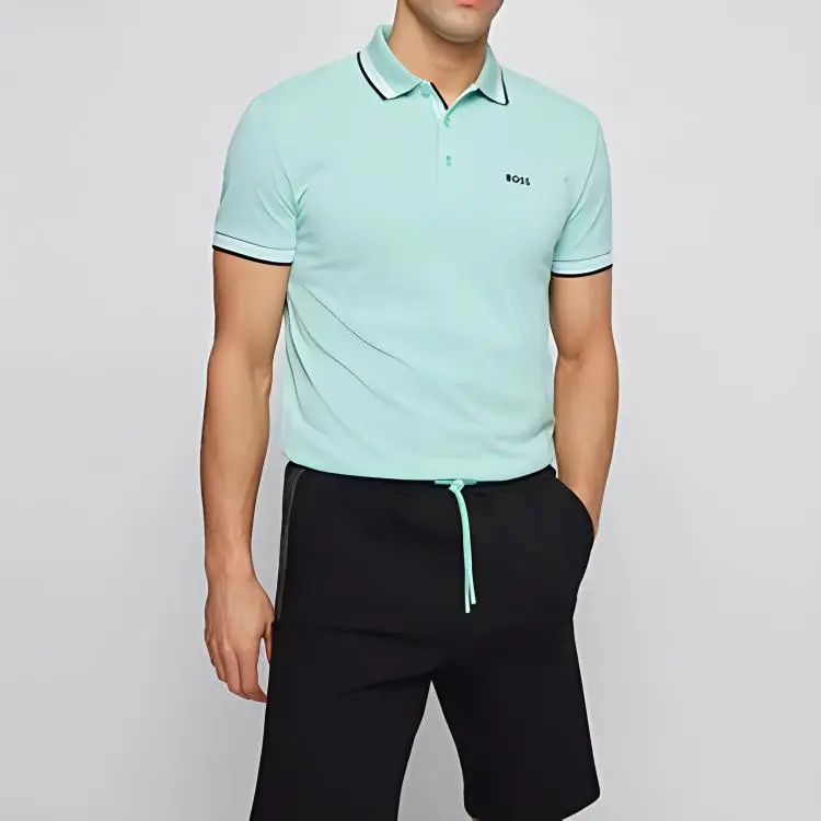 HUGO BOSS Polo Shirts Men Green-1