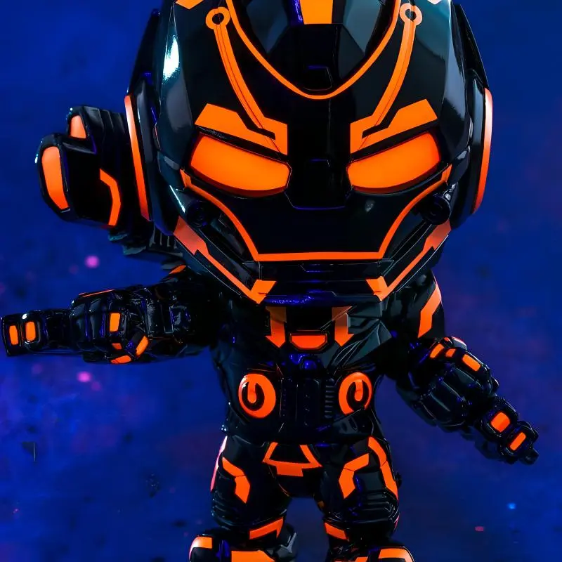 Hot Toys War Machine Cosb697 The Avengers 4 Endgame Chibi Figures Battle Lightspeed Orange-1