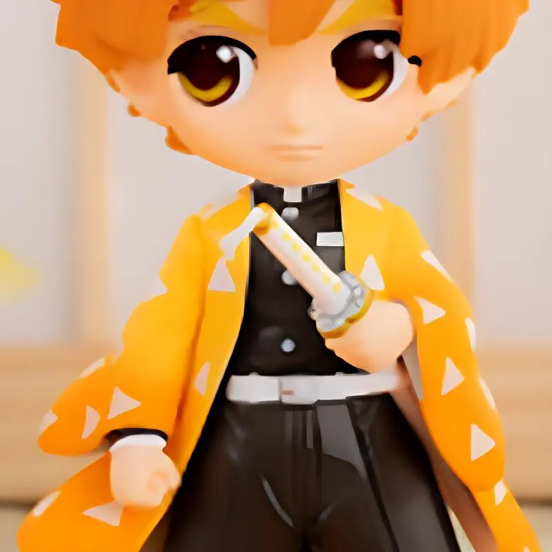 BANPRESTO Q Posket Demon Slayer Kimetsu No Yaiba, Zenitsu Agatsuma 2 Version A Chibi Figures-1
