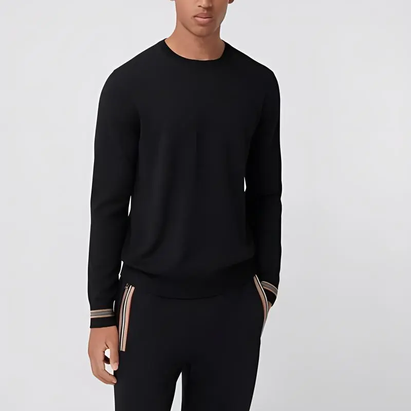 Burberry Sweaters Men Black-1