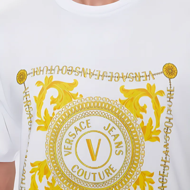 VERSACE Logo Printed Crewneck T Shirt-3