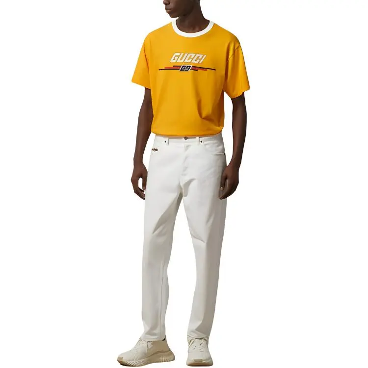 GUCCI T Shirts Men Yellow-1