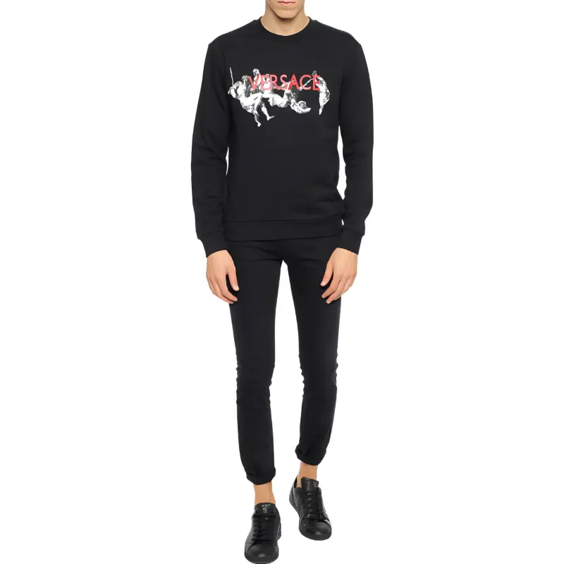 VERSACE Sweatshirts Men Black-1