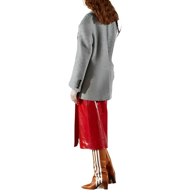 GUCCI Crocodile effect Pencil Skirt-2