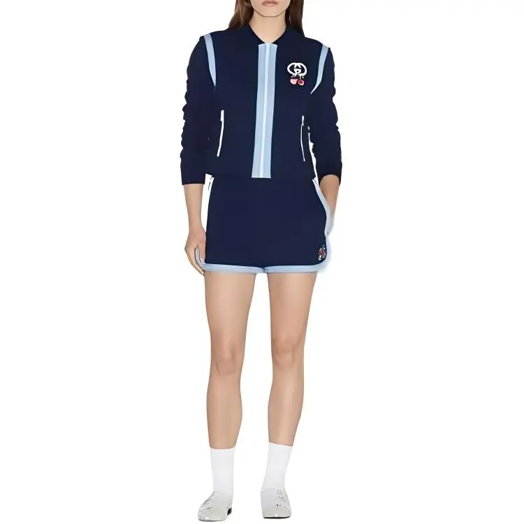 GUCCI Casual Shorts Women's Blue-1