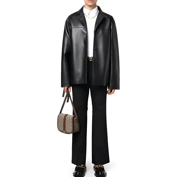 GUCCI High Waist Pleated Tailored Trousers-1