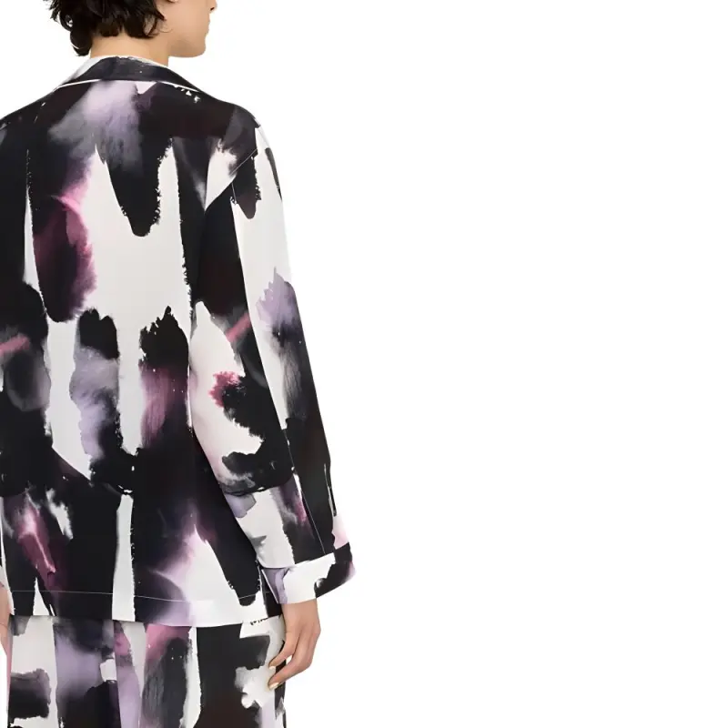 Alexander McQueen Abstract Print Button Up Shirt-1