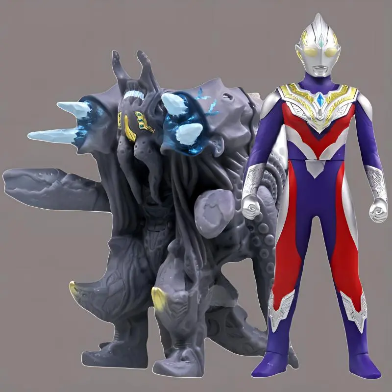 BANDAI Ultra Decisive Battle Collection Hero Toy Ultraman Trigger Hybrid Vs. Sfeera Megalager Action Figures-3