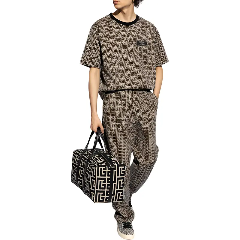 BALMAIN Casual Pants Men's Black-1