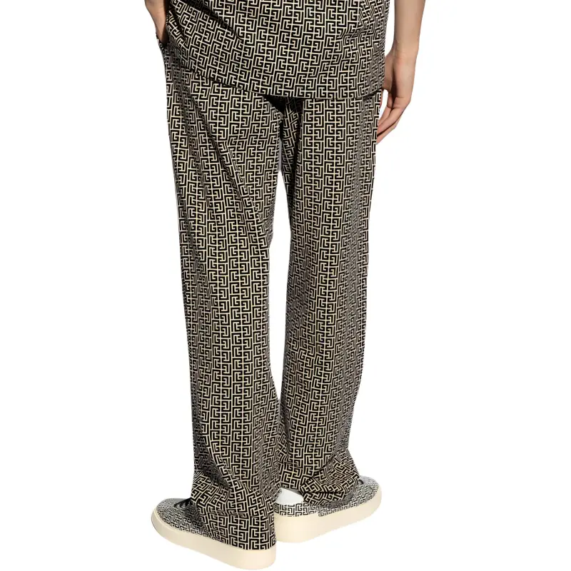 BALMAIN Casual Pants Men's Black-3