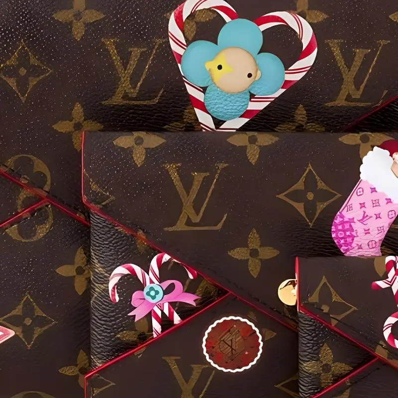 LOUIS VUITTON Kirigami Pochette Monogram/Candy Red-4