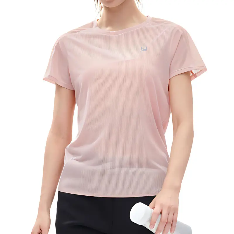 FILA Running T-Shirt Women's Soft Pink-2