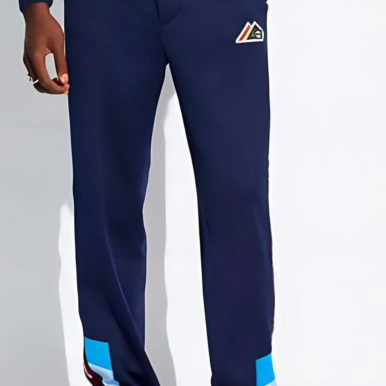 COACH Knitted Sweatpants Men Marine Blue-4