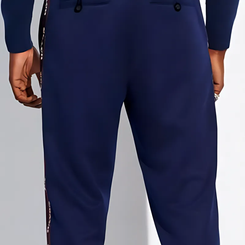 COACH Knitted Sweatpants Men Marine Blue-5