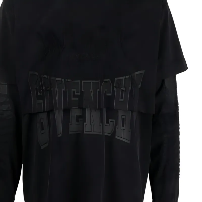 Givenchy Logo embroidered Long sleeve T shirt-2
