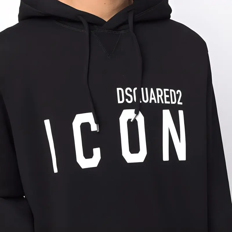 Dsquared2 Logo Printed Drawstring Hoodie-5
