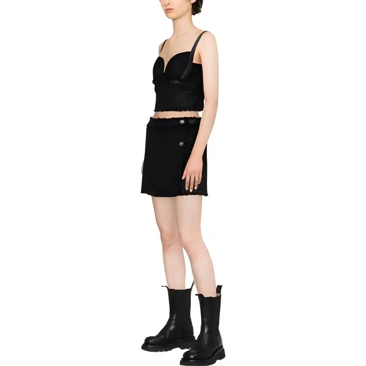 VERSACE Tweed Corset Top-3