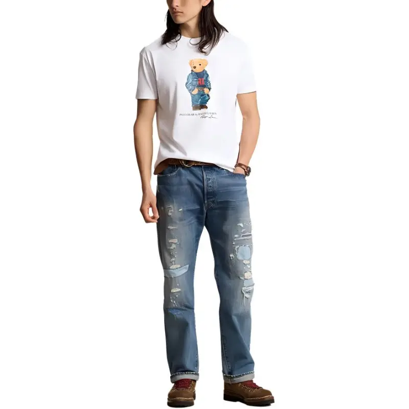 Polo Ralph Lauren Classic Fit Polo Bear Jersey T Shirt-2
