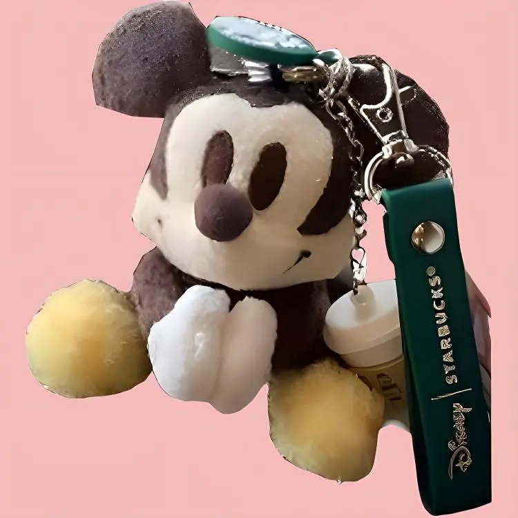 Disney Starbucks Collaboration Dolls Plush Pendant Trumpets High-2