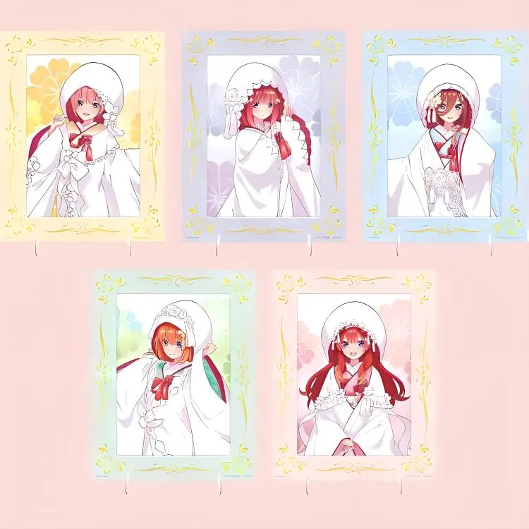 BANPRESTO Ichiban Kuji L Prize The Quintessential Quintuplets ~The Bonds Of Happiness~ Paper Standee Acrylic Stands-1