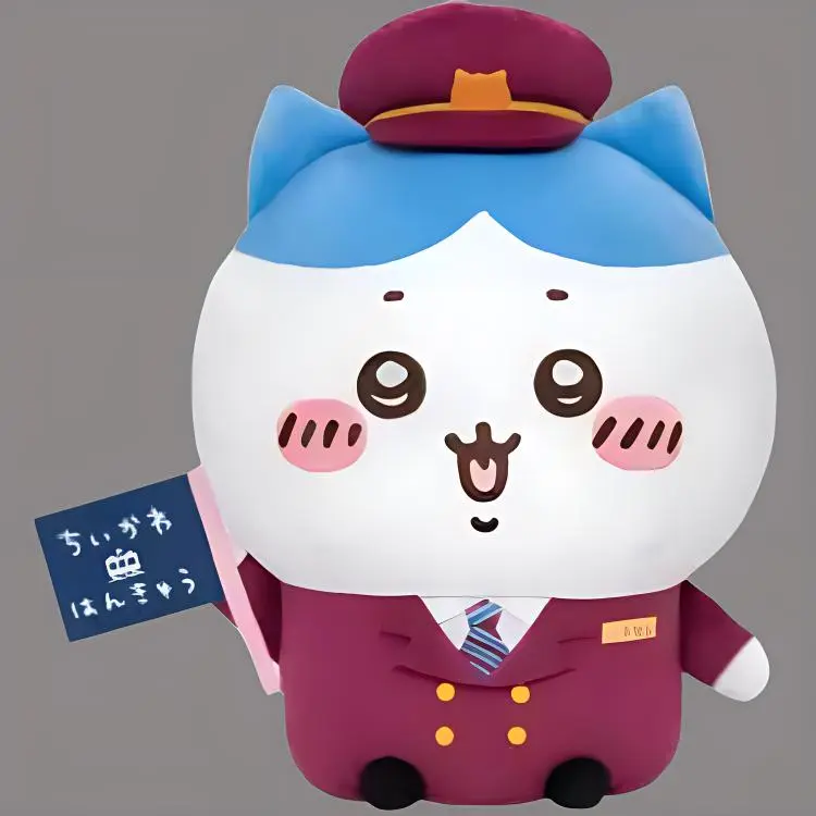 Chiikawa Hachiware Banshin Electric Railway Dolls Plush Doll 30cm High-2