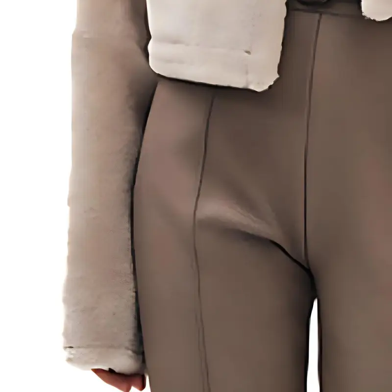 HERMES SS23 Leather Jacket Women's Khaki-3