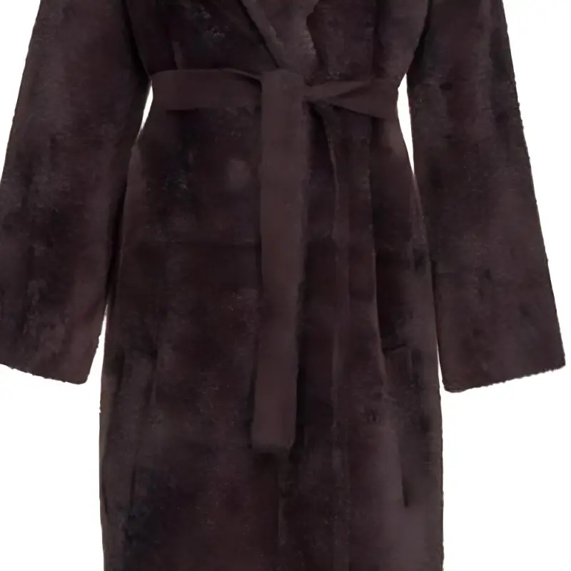 PINKO Uvaggio Belted Faux-Fur Coat-4