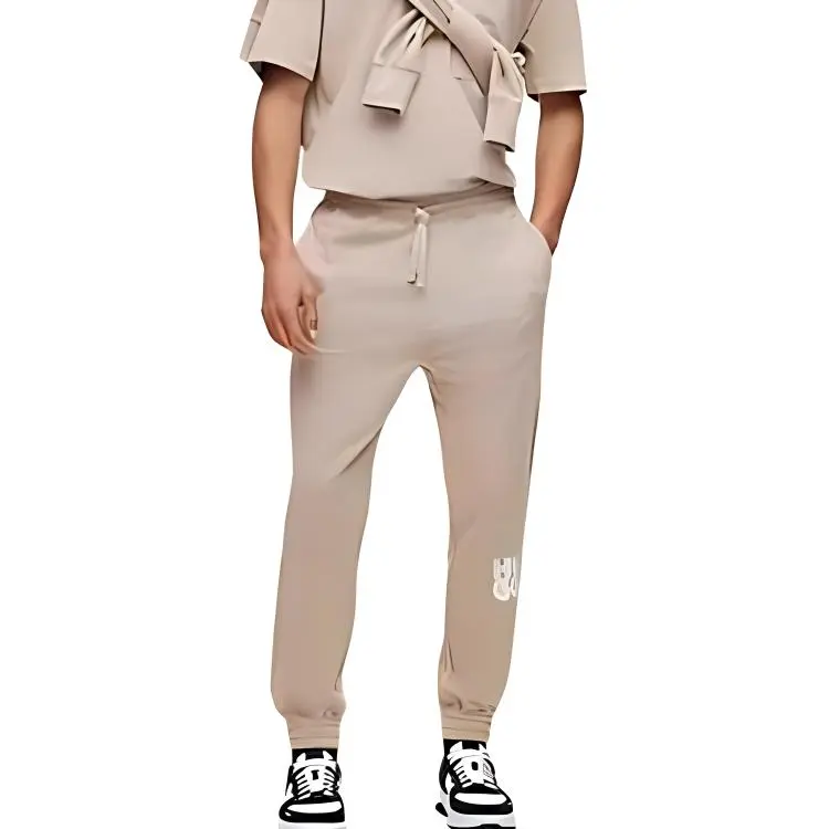 HUGO BOSS Logo print Cotton Track Pants-1