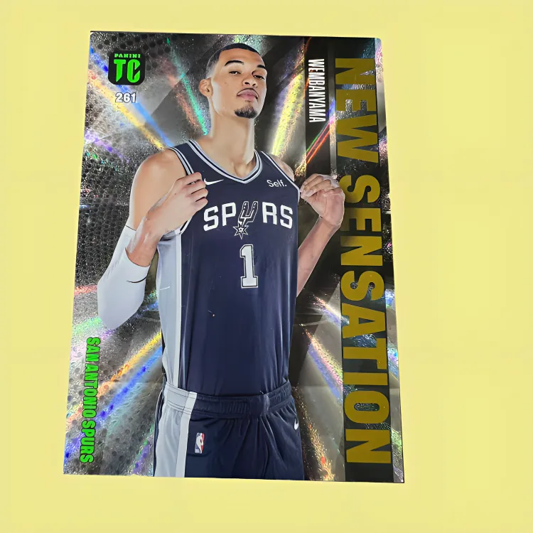 PANINI Spurs Team Future TC Collection Wembanyama Refringence Dunk Selection Player Card Rare Card Sports Cards 1 Pc-3