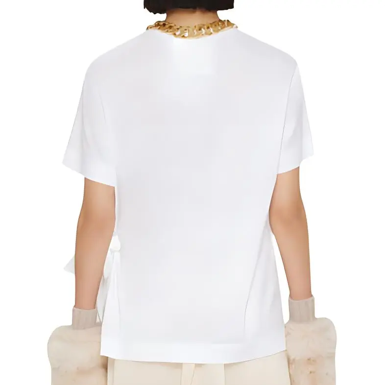 Givenchy Scarf detail T shirt-5